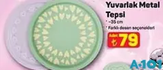 YUVARLAK METAL TEPSİ 35 CM